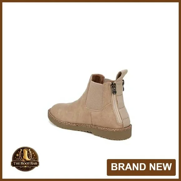 Women's Chelsea Boots with Double Zipper, Brown Welt Stitching Detail - Picture 3 of 8